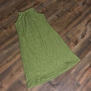 👗 Olive green lace dress 👗